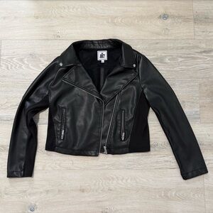 Juicy Couture Moto Faux Leather Large Zip Jacket